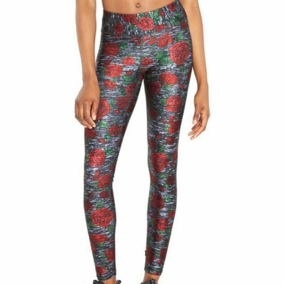 Terez Roses are Red Leggings NEW - Picture 1 of 7
